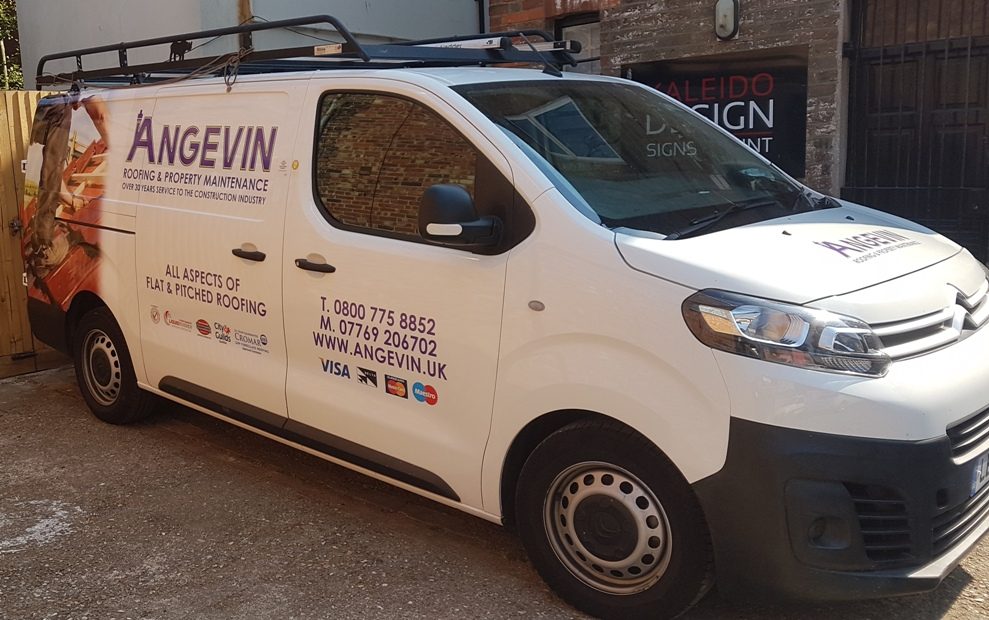 angevin roofing maintenance van